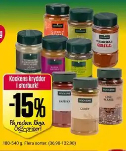 ÖoB Kockens kryddor i storburk! erbjuda