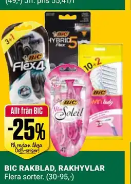 ÖoB BIC RAKBLAD, RAKHYVLAR erbjuda