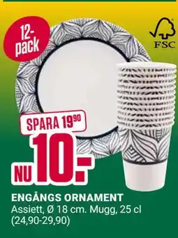 ÖoB ENGÅNGS ORNAMENT erbjuda