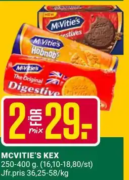 ÖoB MCVITIE’S KEX erbjuda