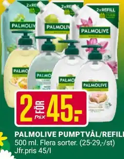 ÖoB PALMOLIVE PUMPTVÅL/REFILL erbjuda