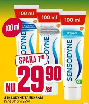 ÖoB SENSODYNE TANDKRÄM erbjuda