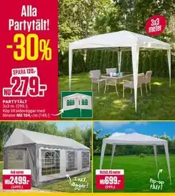 ÖoB PARTYTÄLT erbjuda