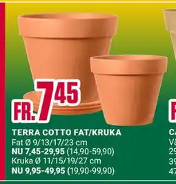 ÖoB TERRA COTTO FAT/KRUKA erbjuda