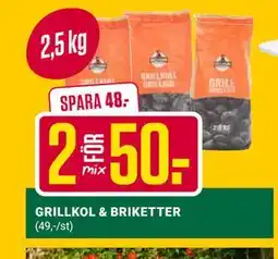 ÖoB GRILLKOL & BRIKETTER erbjuda