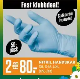 ÖoB NITRIL HANDSKAR, Medlemspris erbjuda