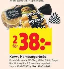 ICA Kvantum Korv-, Hamburgerbröd erbjuda