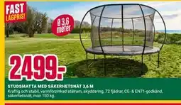 ÖoB STUDSMATTA MED SÄKERHETSNÄT 3,6 M erbjuda