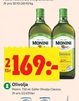 ICA Kvantum Olivolja erbjuda