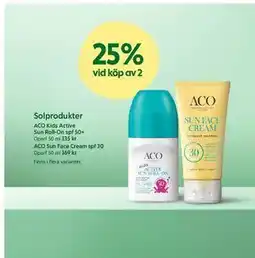 ICA Kvantum ACO Kids Active Sun Roll-On spf 50+ erbjuda