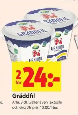 ICA Kvantum Gräddfil erbjuda