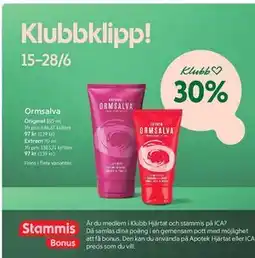 ICA Kvantum Ormsalva Original 150 ml, Medlemspris erbjuda