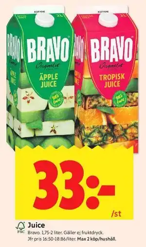 ICA Kvantum Juice erbjuda