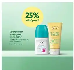 ICA Kvantum ACO Sun Face Cream spf 30 erbjuda