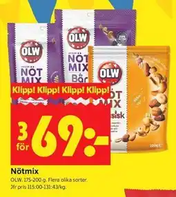 ICA Kvantum Nötmix erbjuda