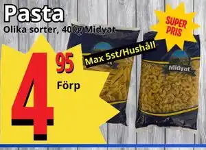 Supergrossen Pasta erbjuda
