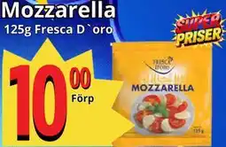 Supergrossen Mozzarella erbjuda