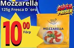 Supergrossen Mozzarella erbjuda