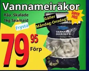 Supergrossen Vannameiräkor erbjuda