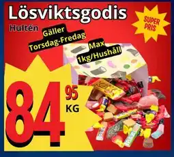 Supergrossen Lösviktsgodis erbjuda