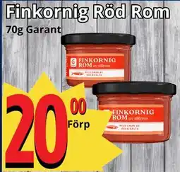 Supergrossen Finkornig Röd Rom erbjuda