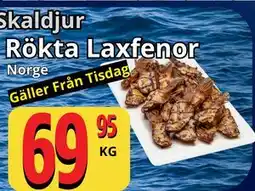 Supergrossen Rökta Laxfenor erbjuda