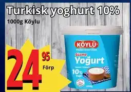 Supergrossen Turkisk yoghurt 10% erbjuda