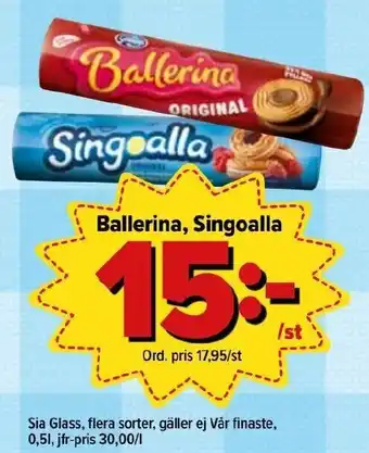 Sia Glass Ballerina, Singoalla 0,5l