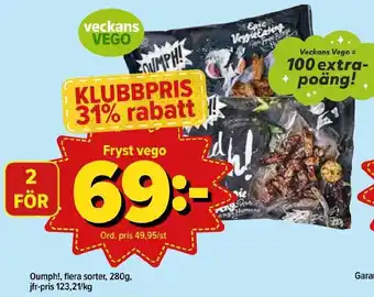 Östenssons Oumph! Fryst vego 280g erbjuda