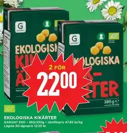 Willys EKOLOGISKA KIKÄRTER erbjuda