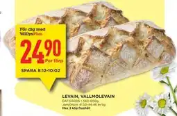 Willys LEVAIN, VALLMOLEVAIN, Medlemspris erbjuda