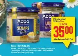 Willys SILL I SMÅGLAS, Medlemspris erbjuda