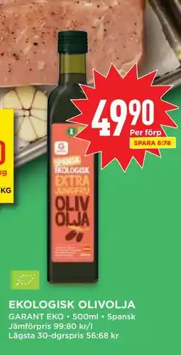 Willys EKOLOGISK OLIVOLJA erbjuda