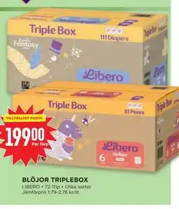 Willys BLÖJOR TRIPLEBOX erbjuda