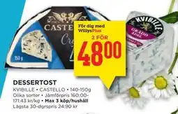 Willys DESSERTOST, Medlemspris erbjuda