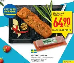 Willys Hemma FLÄSKYTTERFILÉ, Medlemspris erbjuda