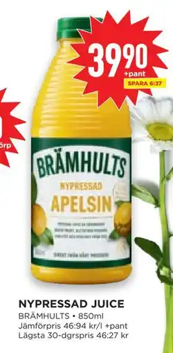 Willys Hemma NYPRESSAD JUICE erbjuda
