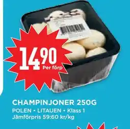 Willys Hemma CHAMPINJONER 250G erbjuda