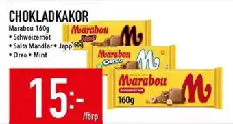 Matdax MARABOU Chokladkakor erbjuda