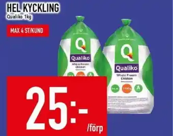 Matdax QUALIKO Hel kyckling erbjuda