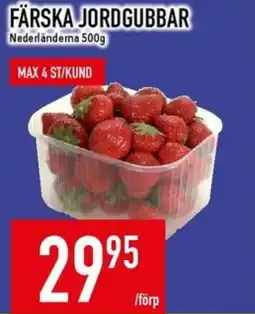 Matdax Färska jordgubbar erbjuda