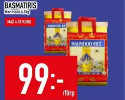 Matdax MAHMOOD Basmatiris erbjuda