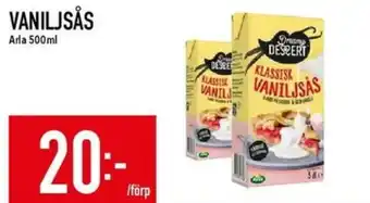Matdax ARLA Vaniljsås erbjuda