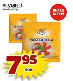 Din Mat FRESCA D'ORO Mozzarella erbjuda