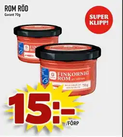 Din Mat GARANT Rom röd erbjuda