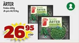 Din Mat FINDUS Ärter erbjuda