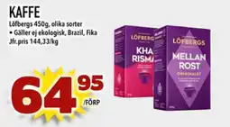 Din Mat LÖFBERGS Kaffe erbjuda