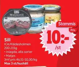 Nya Pulsen Sill erbjuda