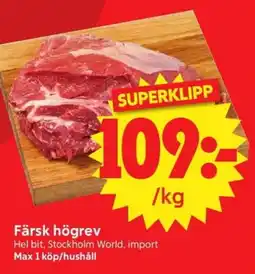 Nya Pulsen Färsk högrev erbjuda