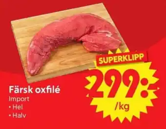 Nya Pulsen Färsk oxfilé erbjuda